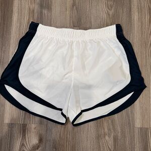 NWT Nike Tempo dri fit white and navy Shorts
